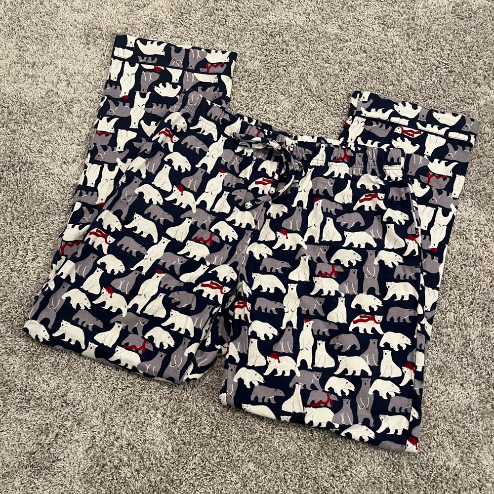The Company Store Navy Flannel Pajama Pants - Picture 2 of 6
